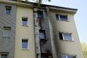 Rollerbrand dann Feuer 1 Fassadenbrand Koeln Gremberg Kroppergasse P64